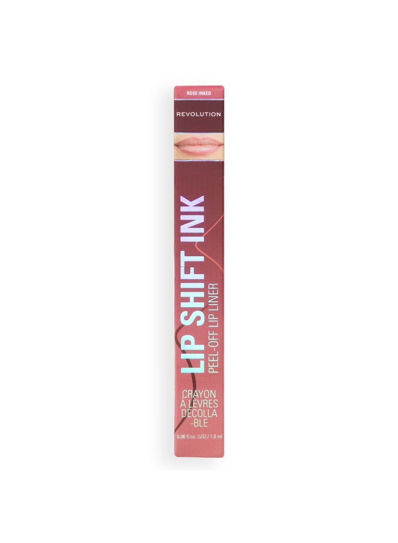 REVOLUTION Lip Shift Ink Peel Off Lipliner Stain Rose Inked - Image 1